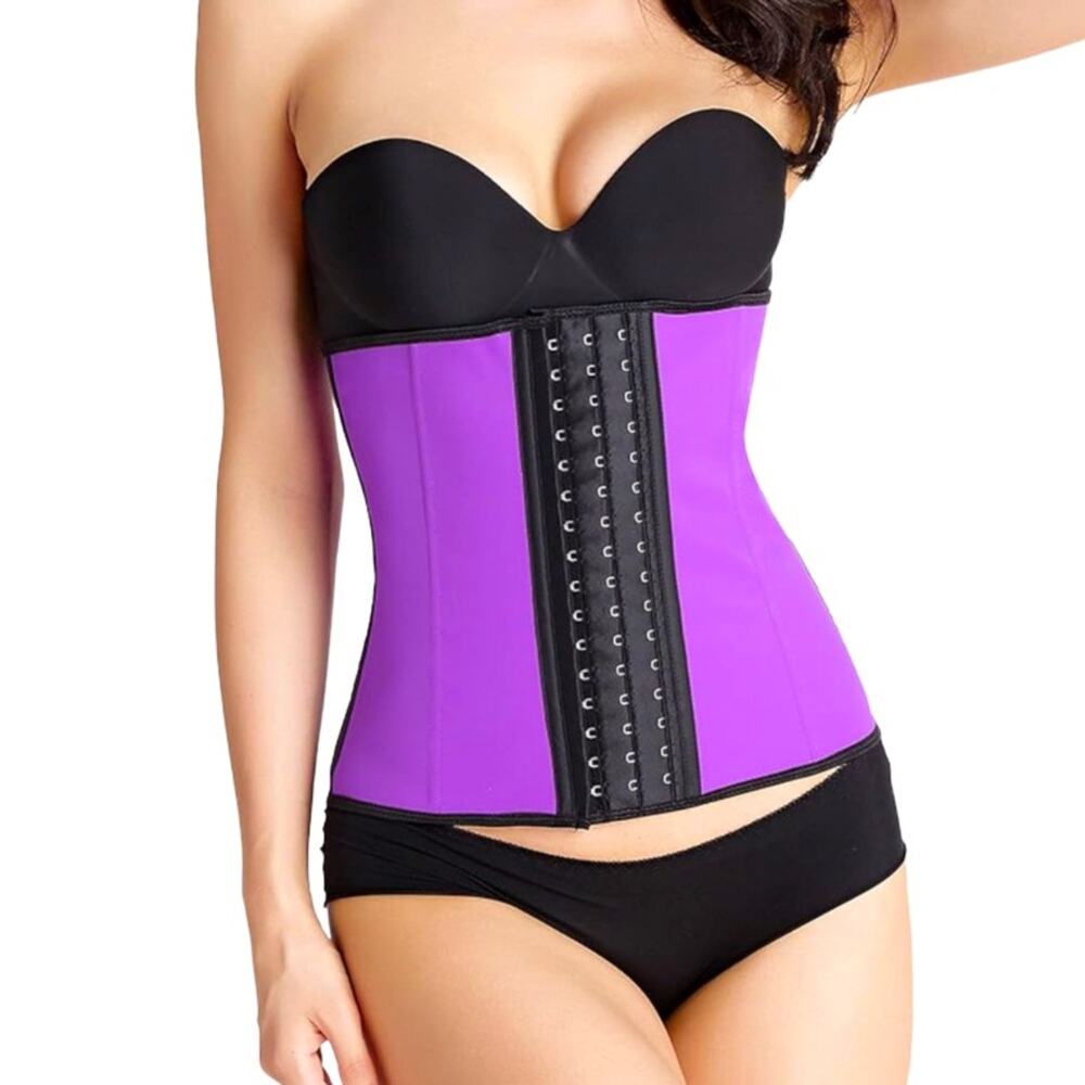 Bone Latex Waist Trainer Shapewear Slimming Belt Waist Cincher Size XS